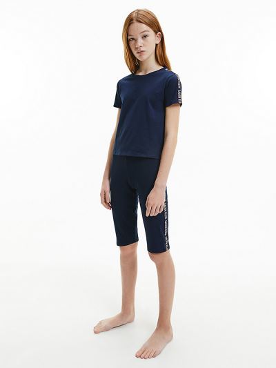 Calvin Klein Ruhák HU134095 | Calvin Klein Intense Power Lány Lounge Póló Sötétkék